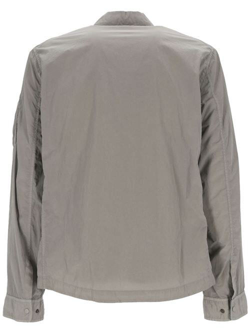 silver-tone crinkled finish signature shirt C.P. Company | 16CMOS039A005904G913